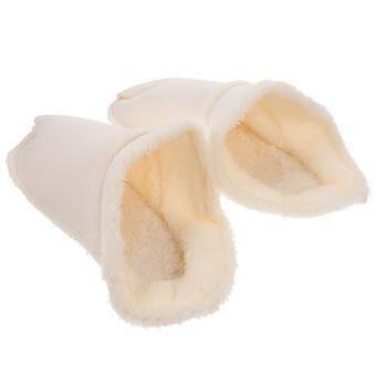 White Plush Slipper Liners for Home Use Winter Warm 1Pair Removable
