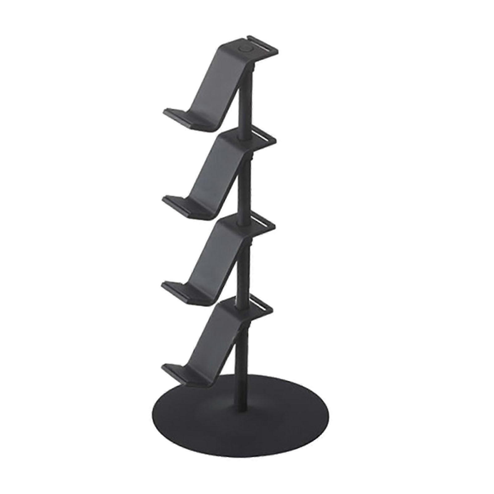4 Tier Game Controller Stand Headset Hanger Organizer Rack Adjustable Height