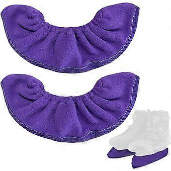 Purple Ice Skate Guards Blade Covers Velvet Sports Hockey Figure Skates Soaker Blade Protector to Keep Dry and Protected  Blue Violet