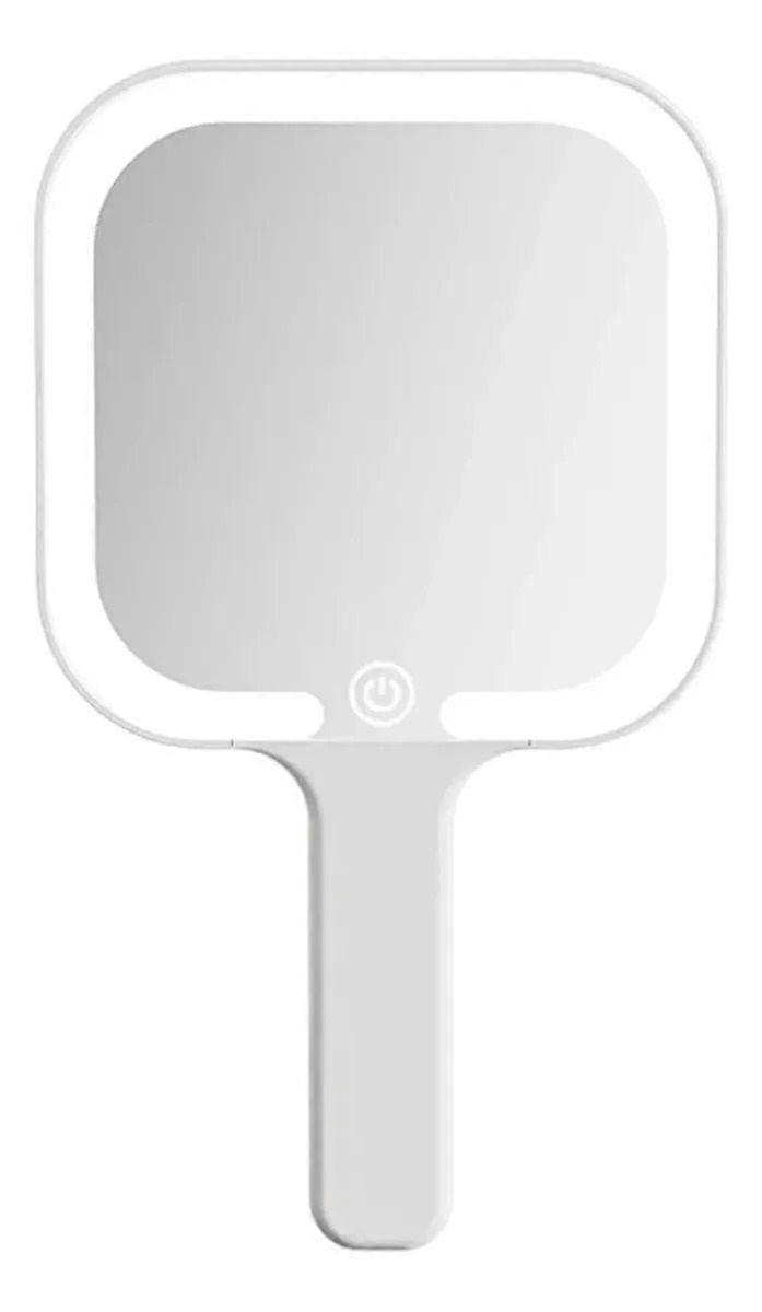 Portable Handheld Mirror with Rechargeable LED Light