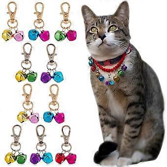 Pet Collar Charms Golden Alloy Spiral Cage Collars Pendant Small Paws Pet Charm with Lobster Clasps Clip-on Pendants Pet Cat Collar Keyring Bag Decor
