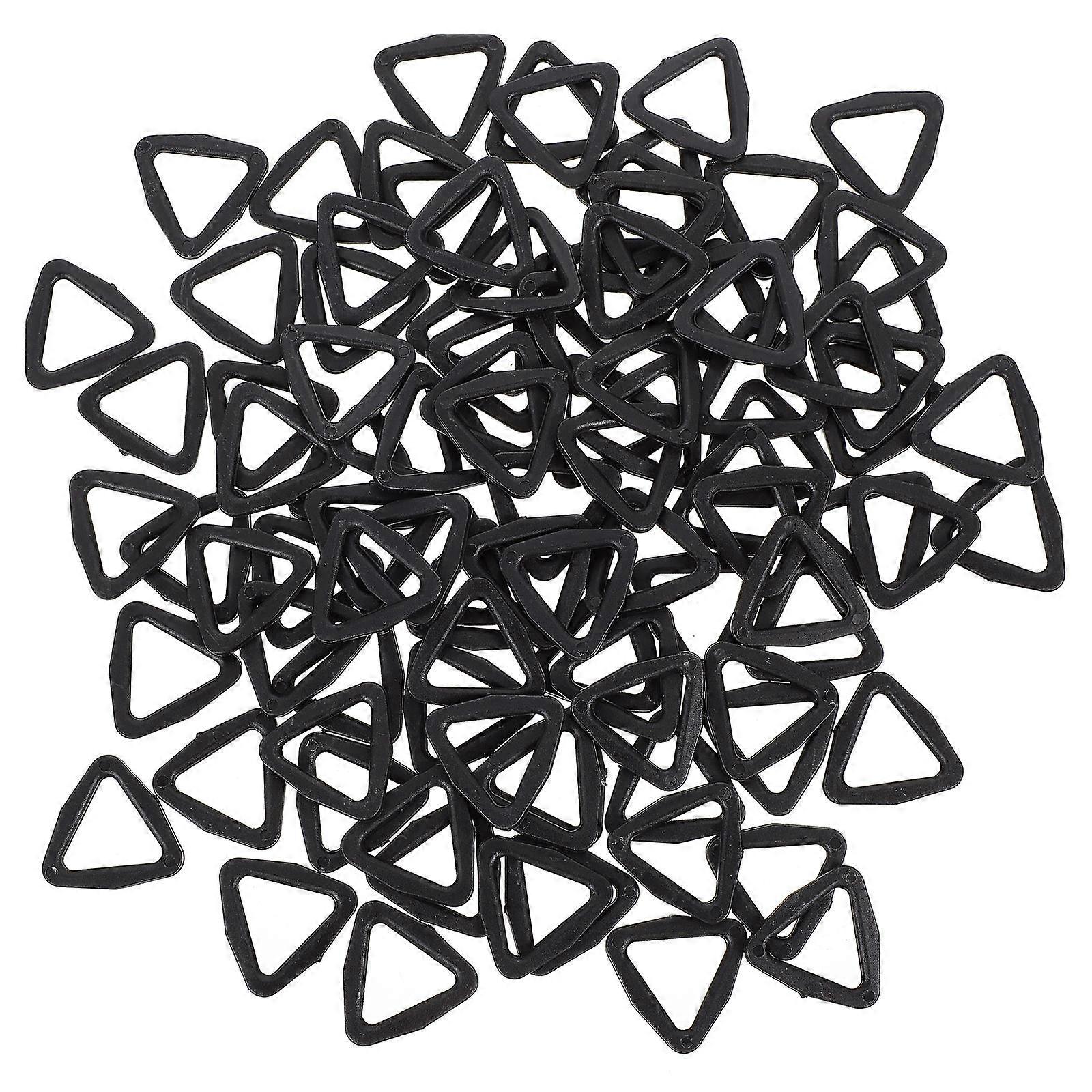Button Buckle Triangle Plastic Buttons for Clothes 100Pcs Durable Accessories