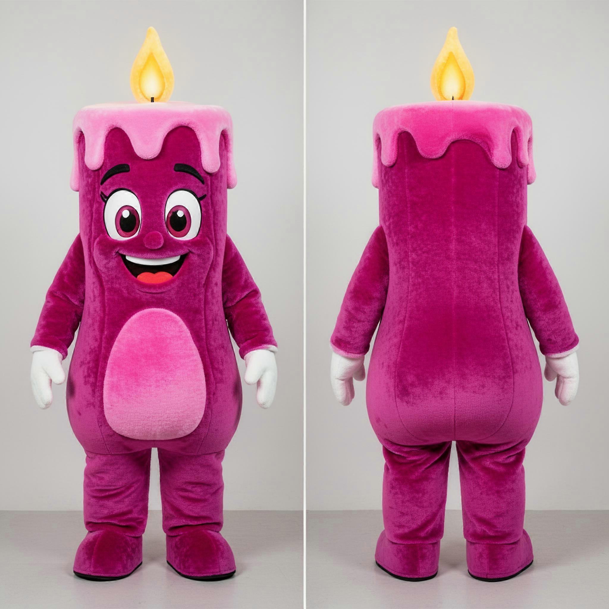 MASTICOT Magenta Plush Scented Candle Mascot