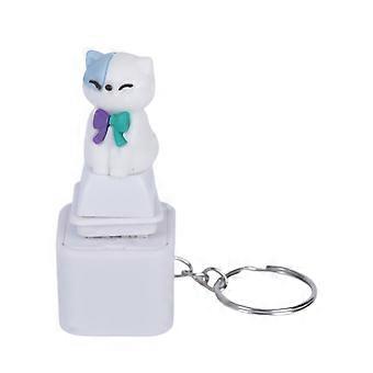 Mushroom Sound and Light Keychain Toy with Press Button Action, Portable Charm for Backpack Carry and Short Break Daily Fun Multicolor
