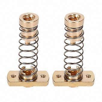 2 Sets Brass Anti-Backlash Spring Loaded Nuts for CR10 3S 3 Pro Z-Axis T8 Upgrade