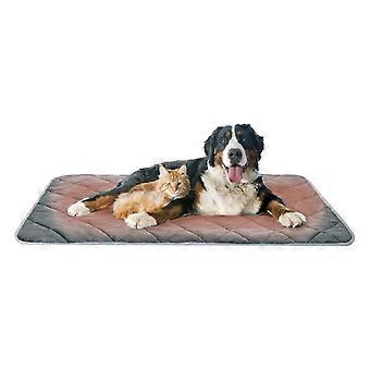 Selbstwärmendes Hundebett, selbstwärmende Katzenhaus-Matratze, Hundeschlafmatte, Zwingermatte, rutschfestes Kissen für ältere Hunde (Größe L)