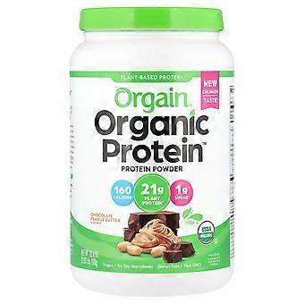 Orgain, Organic Protein™ Powder, Plantaardig, Chocolade Pindakaas, 2,03 lb (920 g)