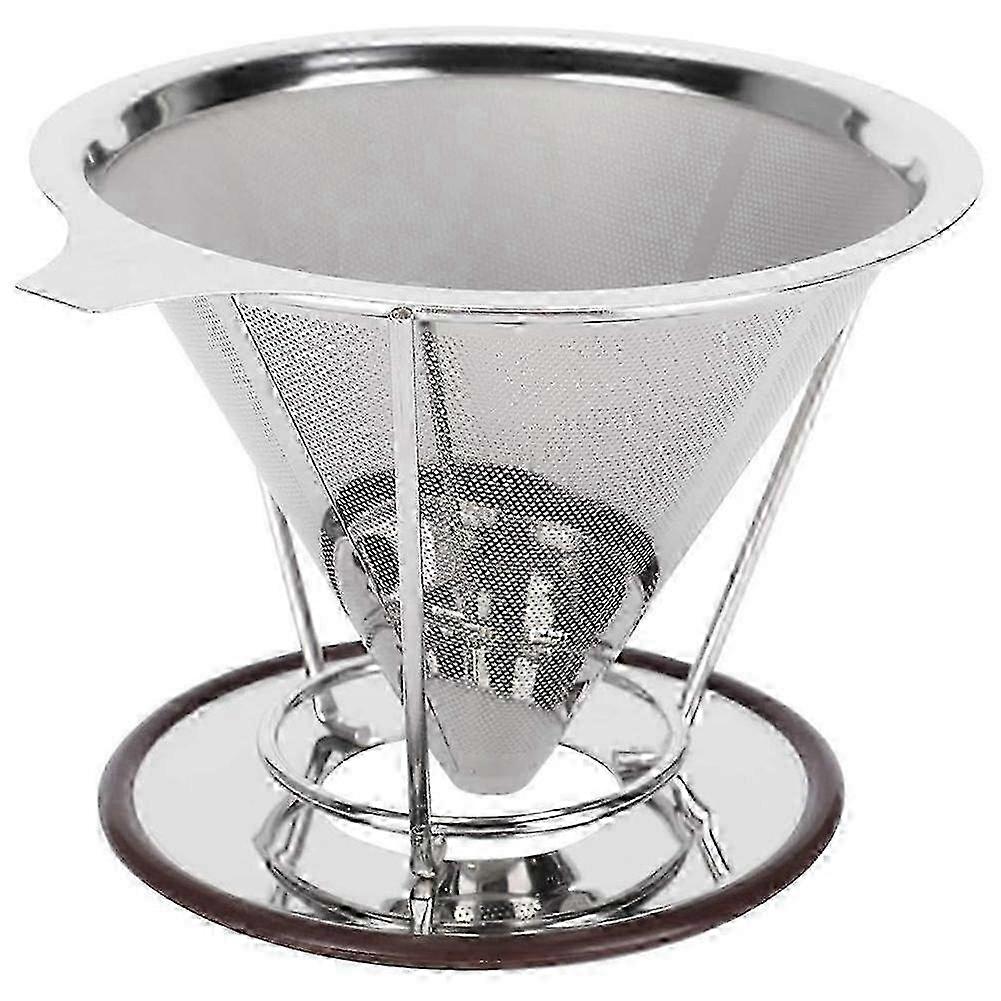 Reusable Double-Layer Stainless Steel Coffee Filter
