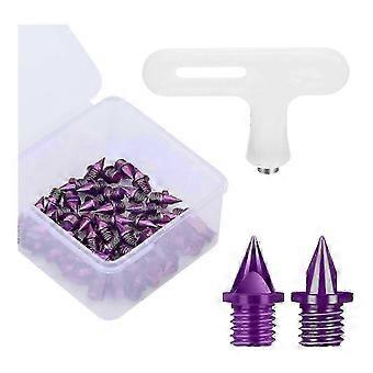 50 Pack Track Shoe Spikes - 5mm Sprint Studs compatible with Running Sports Training Shoes (adult Size)
