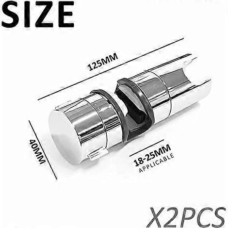 Pack Adjustable Replacement Sliding Shower Head with Side Button, Extra Rubber Plating Process