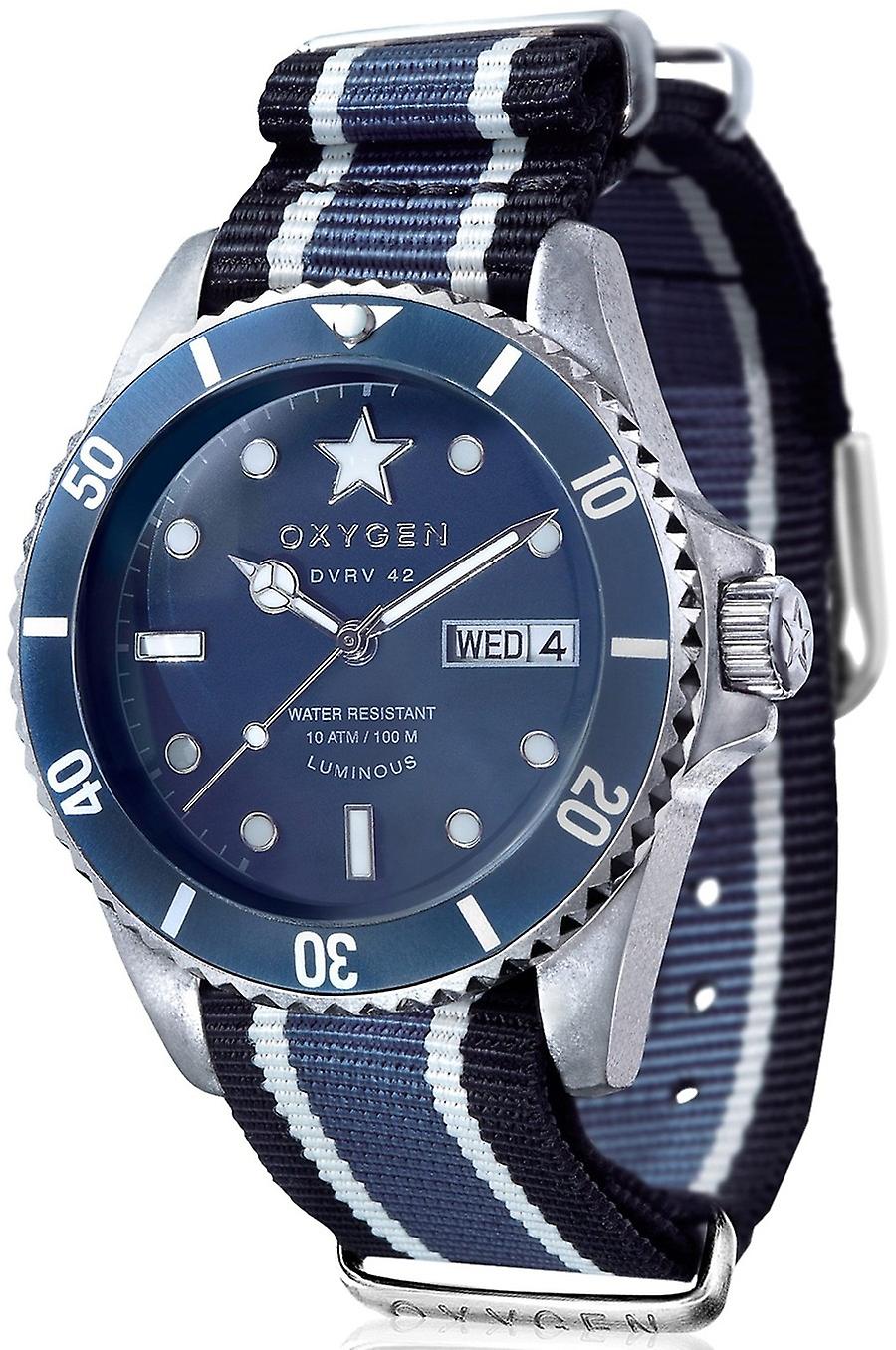 Oxygen jean 42 Quartz Analog Man Watch with Ex-DV-JEA-42-NN-BLIVJE Nylon Bracelet