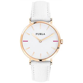 Furla Giada Quarz Analog E-Uhr mit Rindsleder Armband R4251108503