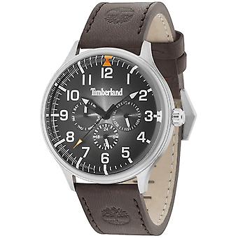 Timberland Blanchard relógio de quartzo analógico homem com pulseira de couro 15270JS-02