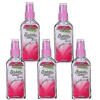 5x Mückenspray, Thailand, pflanzlich, gegen Mückenstiche, Schwellungen und Juckreiz. Flüssiges Mückenschutzspray für den Körper - Neu - 9-1a.