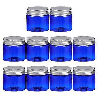 Blue Cosmetic Case Plastic Cream Containers for Storage 30Pcs with Cover