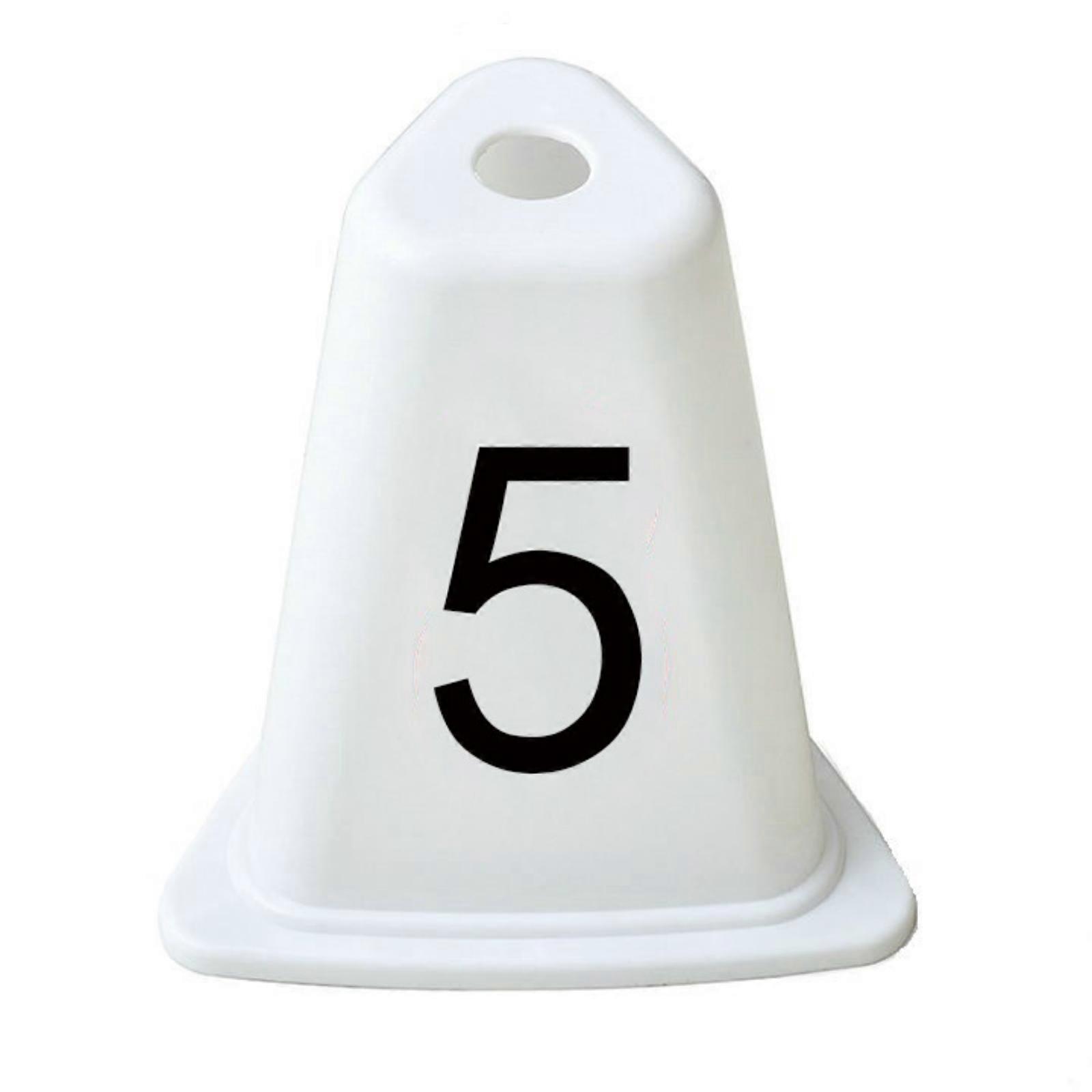 Square Base Marker Cone Tip-Resistant Athletics Lane Marker Compact