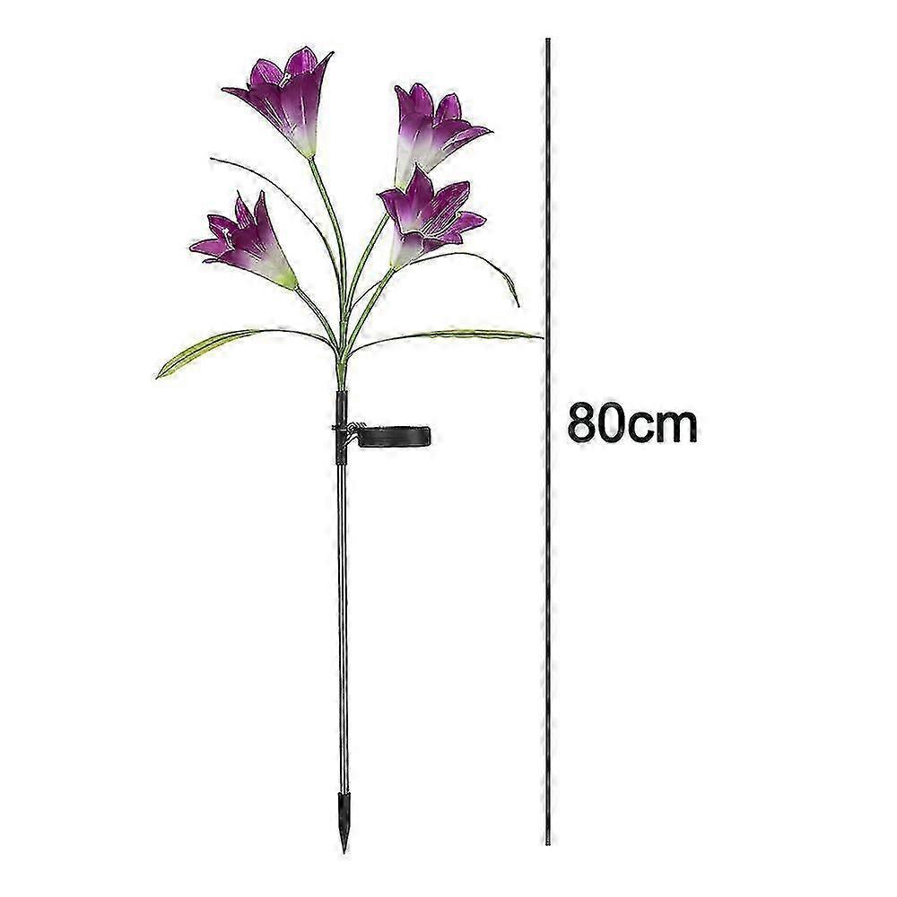 Solar Lily Lanterns Outdoor Decor