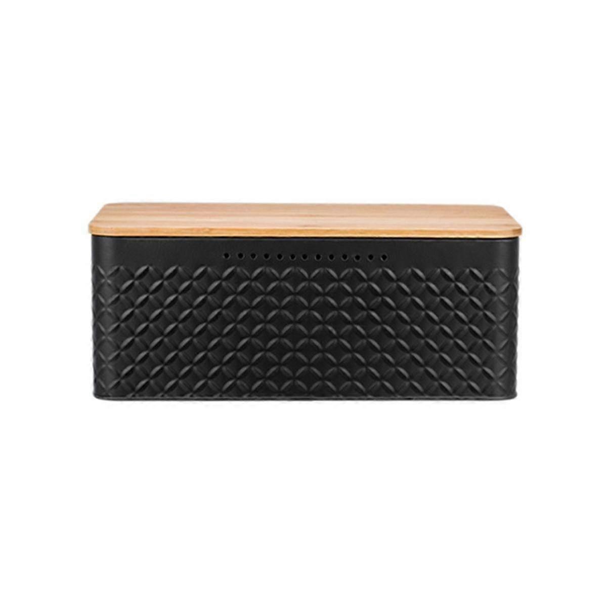 Bread Bin with Carbon Coating Integrated Ventilation Holes Innovative Bread Box