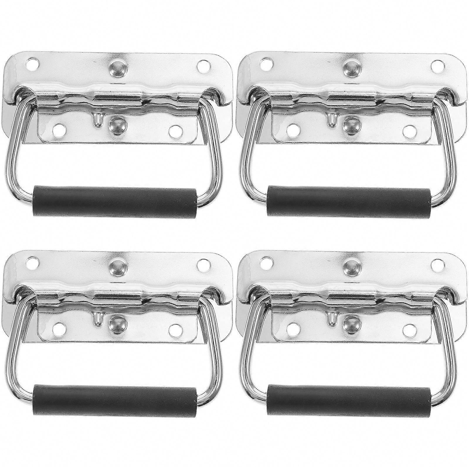 Ring Pull Handles Replacement Set, 4pcs Spring Loaded Surface Mount Handles for Boats
