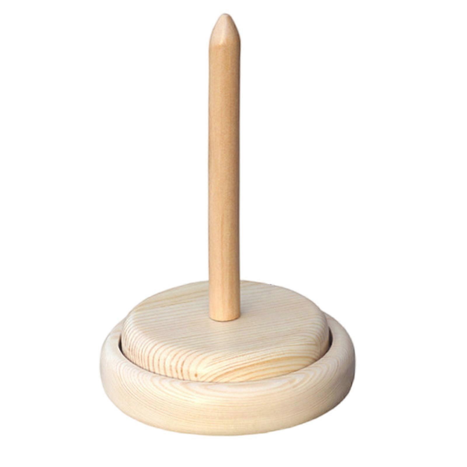 Stable Rotating Wood Yarn Holder
