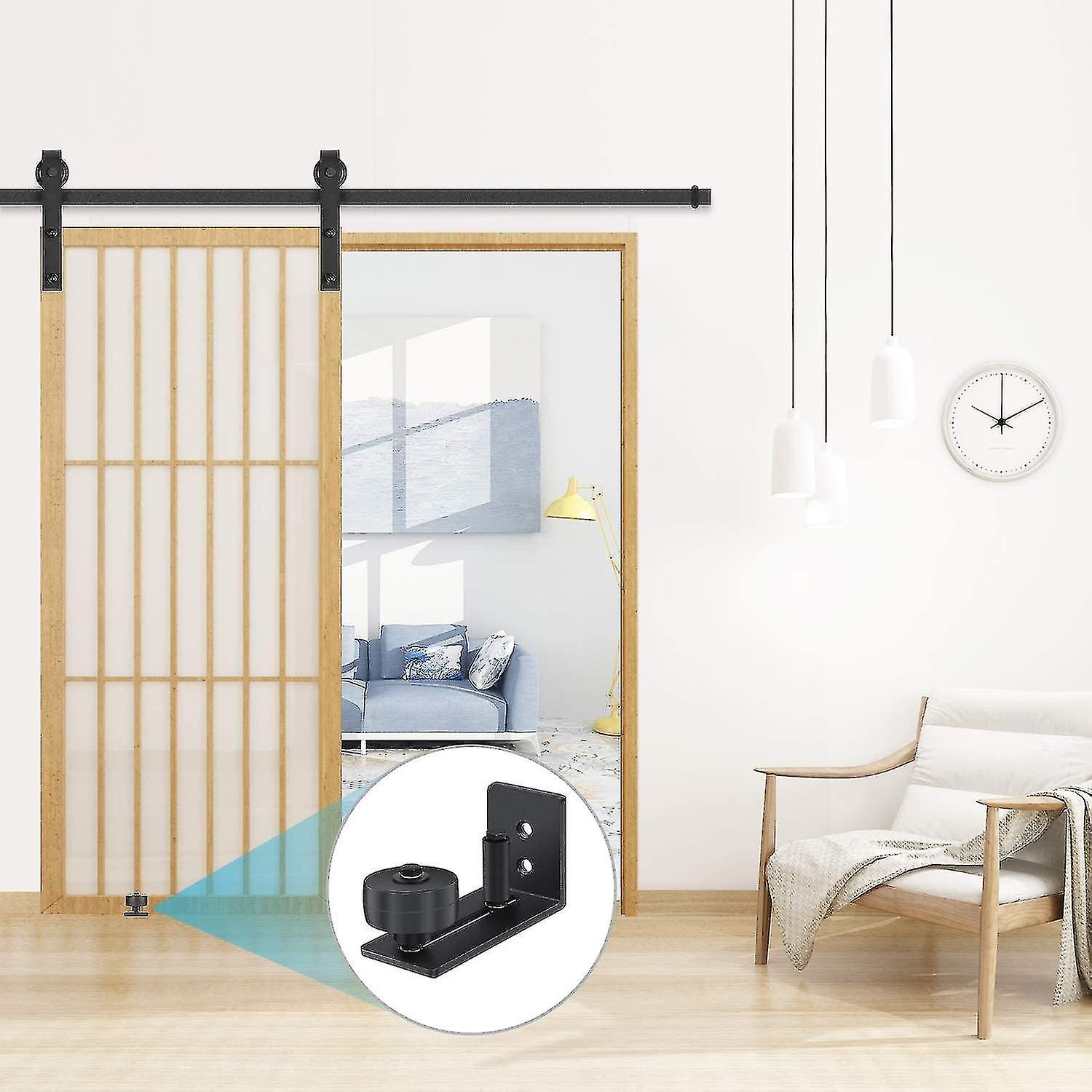 Sliding Door System Running Rail, Floor Guide Sliding Door, Adjustable Floor Roller