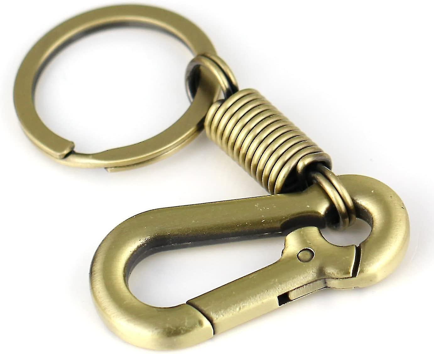 Retro Style Simple Strong Carabiner Shape Keychain Key Chain Ring Keyring Keyfob Key Holder