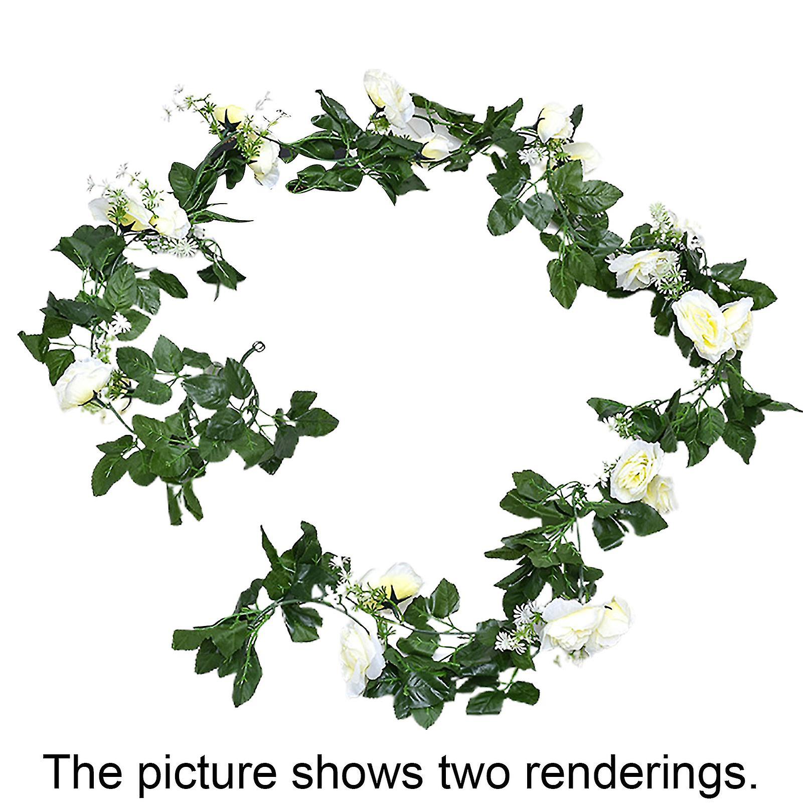 人工花ハンギングウォールアート装飾プラスチックウェディングパーティーフラワーアイビーヴァインホーム