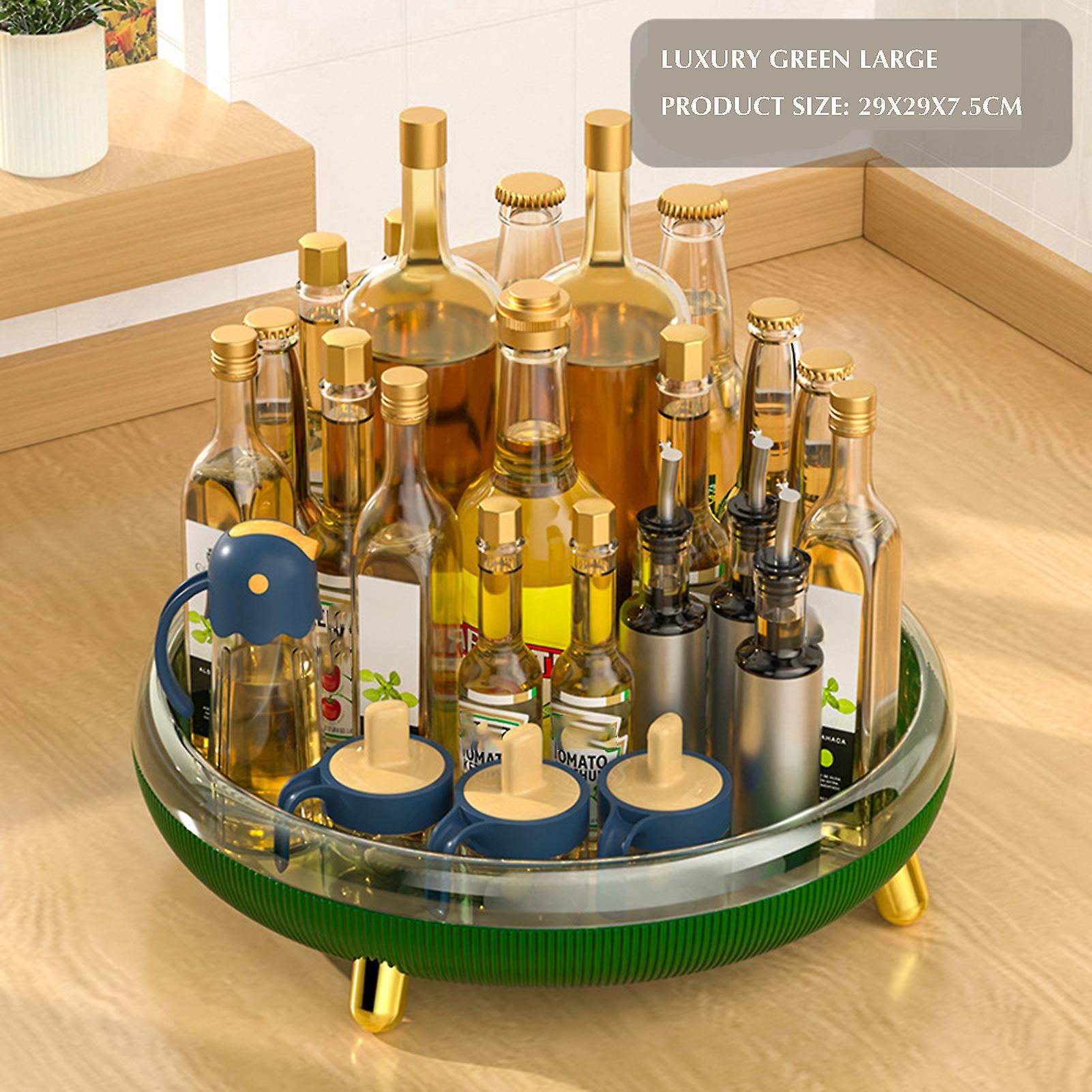 Large Lazy Rotating Spice Rack Durable Material And Easy Use For Home Storage & Organization