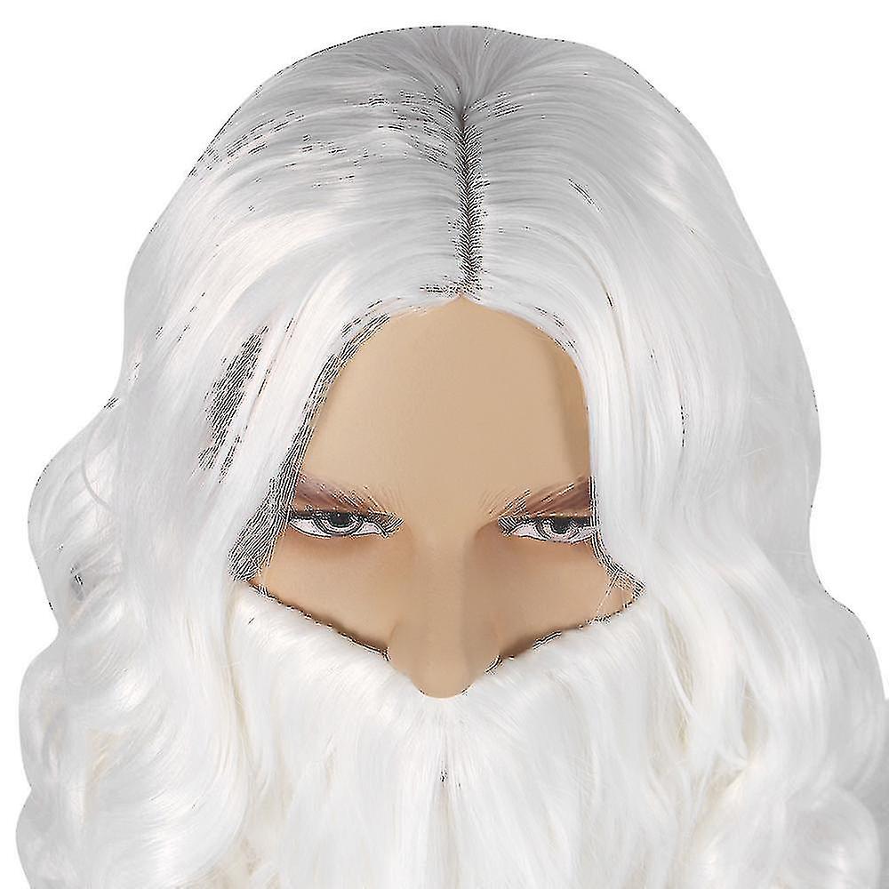 Men's Value Santa Beard And Wig Set
