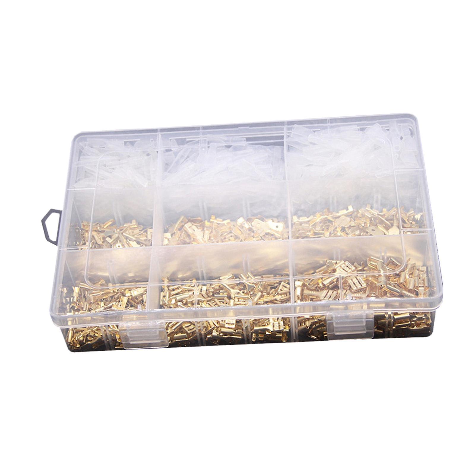 900x 2.8/4.8/6.3mm Insulated Wire Crimp Sheath Plug Insert Quick Terminal