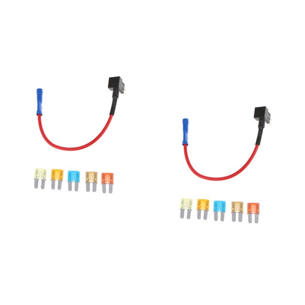 10 Pieces 5A 7.5A 10A 15A 20A Fuse with Add-A-Circuit Fuse TAP Block Holders