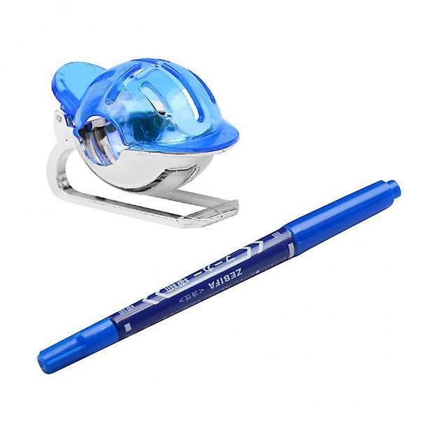 2xGolf Ball Liner Marker Line Drawing Alignment Tool Blue