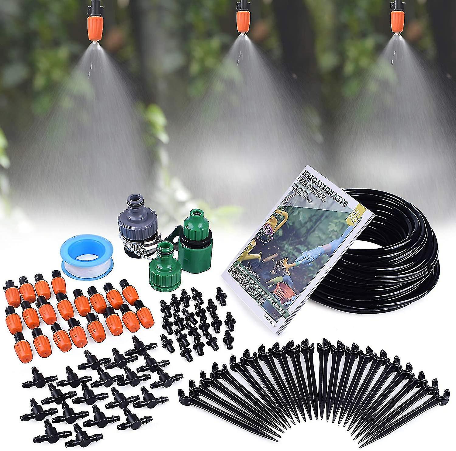 1/4-Inch Mist Irrigation Kits Accessories Plant Watering System
