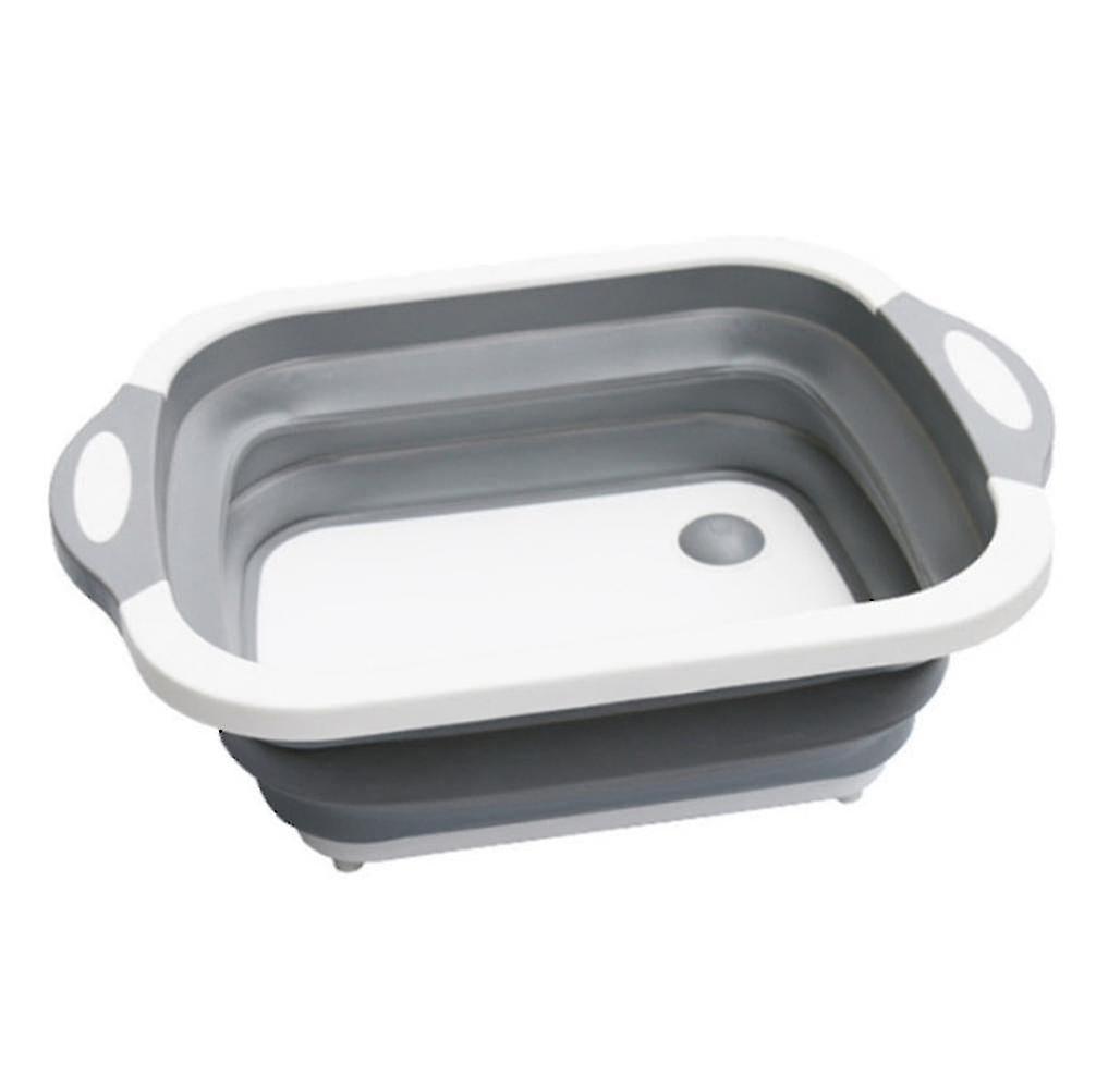 Multifunctional Chopping Board Portable Folding Washing Sinks Drain Basket