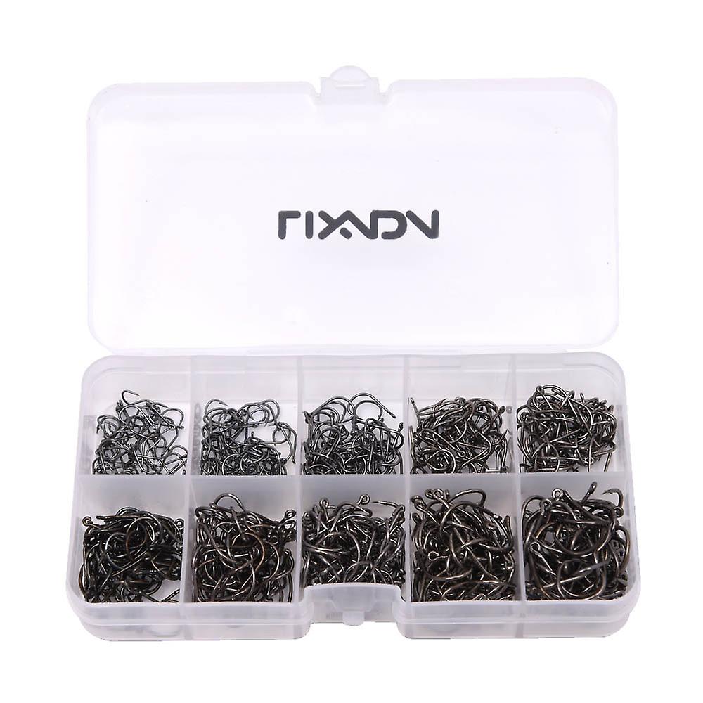 600pcs Fish Jig Hooks With Hole Fishing Tackle Box