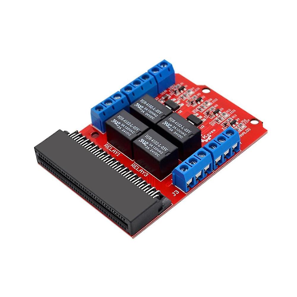 Microbit 4 Channel Relay Module Shield 5v High Trigger Programming Educational Kids Teaching Microb