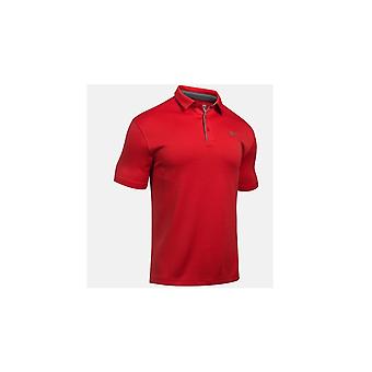 Under Armour Tech Poloshirt für Herren - Rot/Graphit