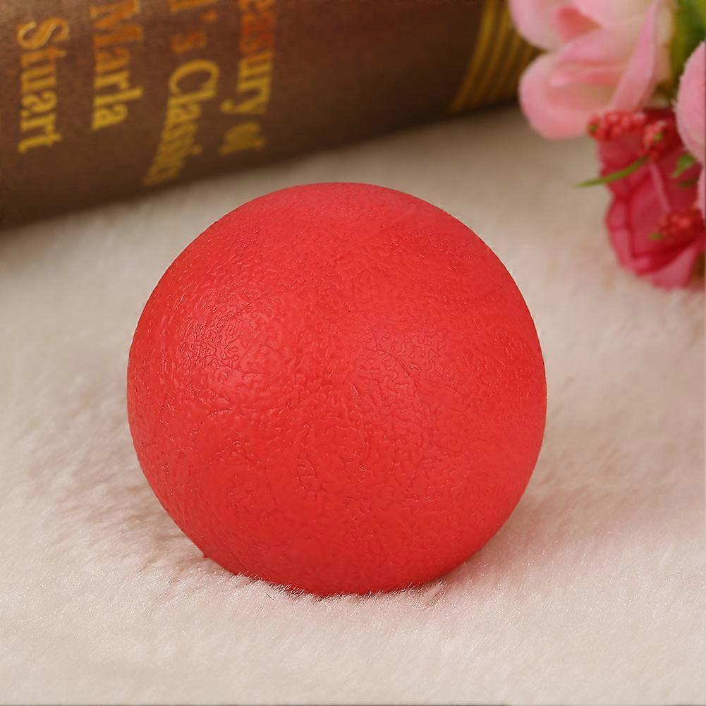 Solid Red Rubber Dog Ball Toy for Chewing & Fetch Training S 4.3cm