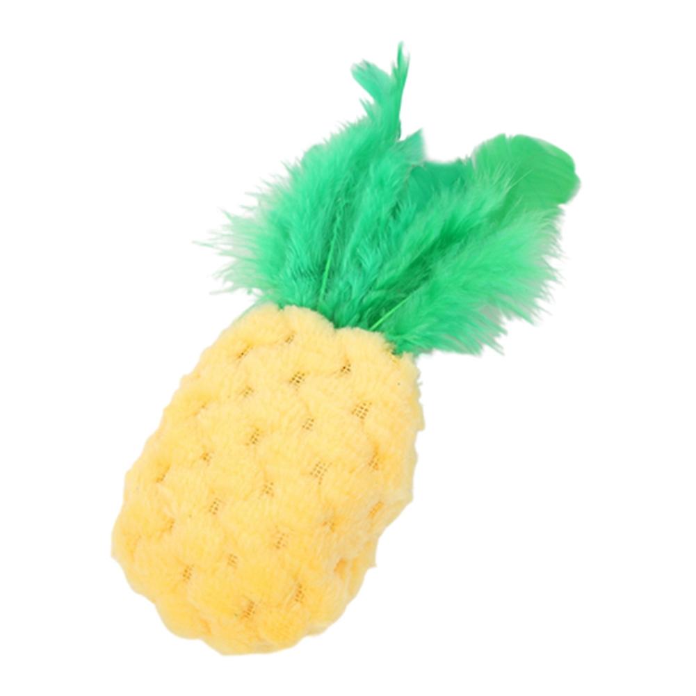 5 x Pet Cats Kitten Catnip Cute Pineapple Shape Bite-resistant Interactive Play Toy