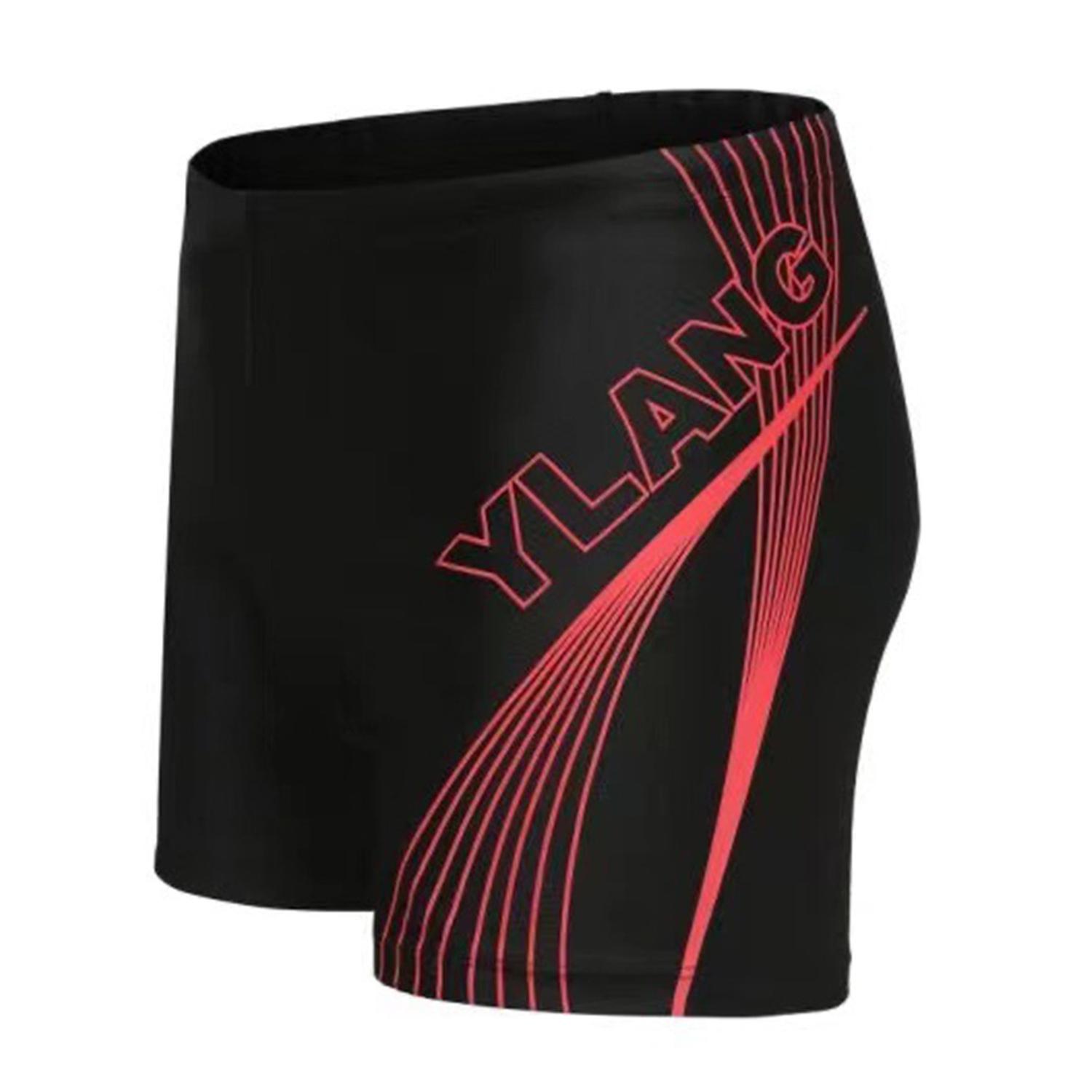 Mid-rise Elastic Waistband Inner Drawstring Swimming Trunks Hot Spring Swimming Trunks Beachwear
