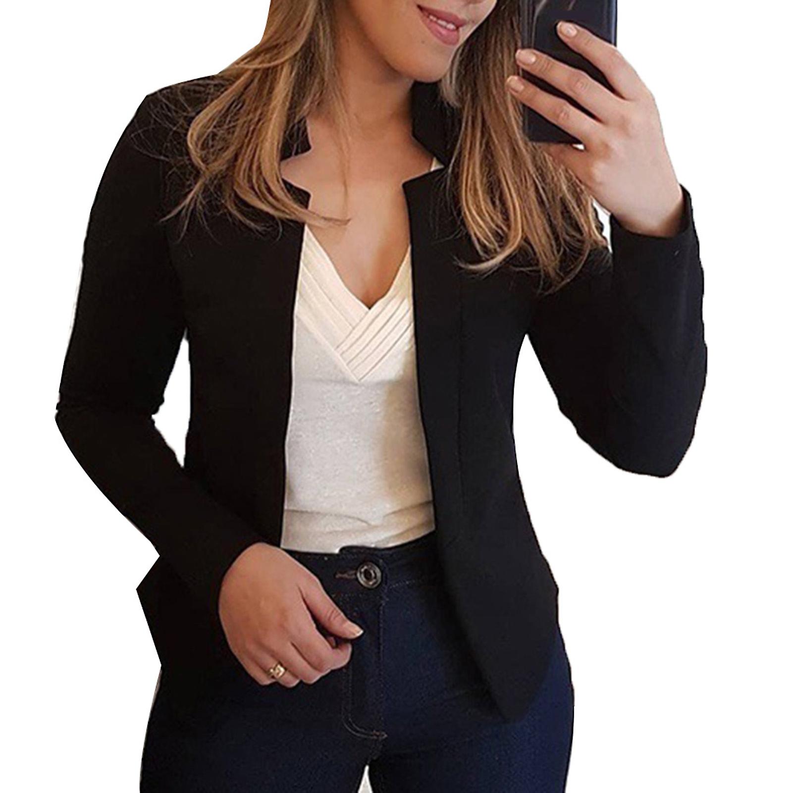 Fianao Jacket Suit Plus Size All-match Polyester Business Jacket Suit for Office