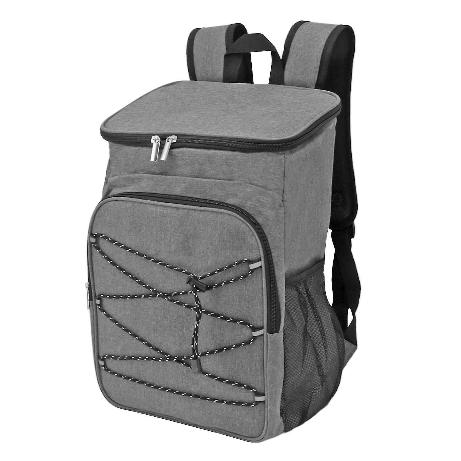 Camping Insulated Backpack Cooler Backpackck Thermal Cooler Bag with Cup Holders for Fruits Drinks Lunch Boxes Mobile Phones Wallets