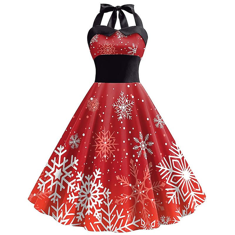 Women's Christmas Print Dress