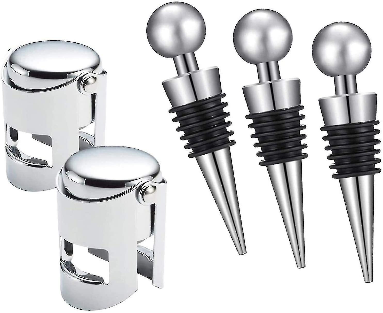 5 Pieces Durable Wine Bottle Stopper