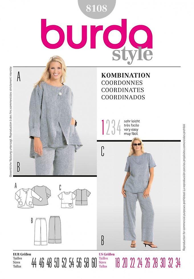 Burda Paper Sewing Pattern 8108