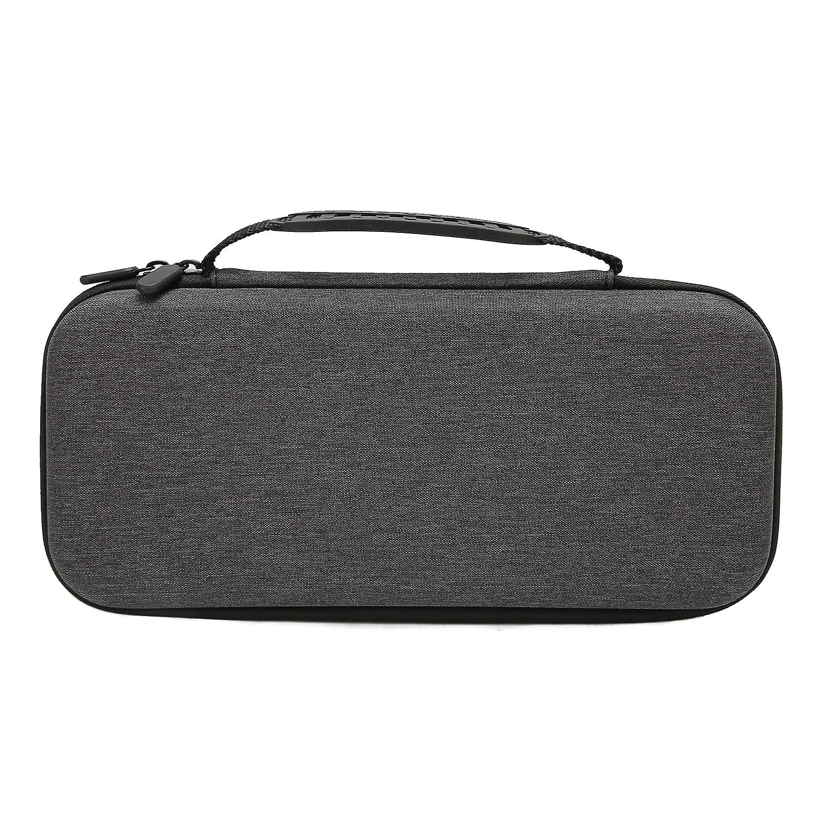 Steam Deck Handheld Console Carry Case Hard Shell Protective Travel Bag with Built-in Storage Card Slot Stand and Handle Dark Gray
