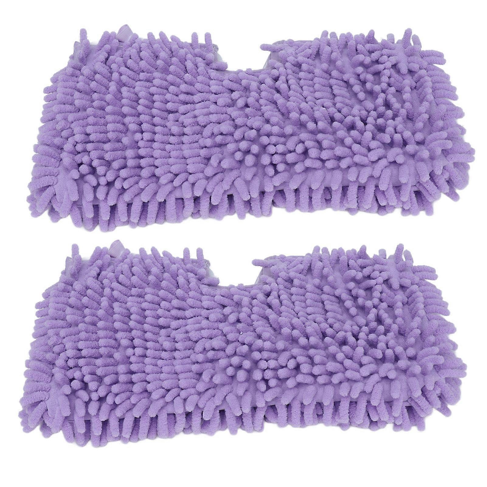 2 Pack Soft Microfiber Mop Replacement Pads for Shark S3601 and S3501 Mops, Purple