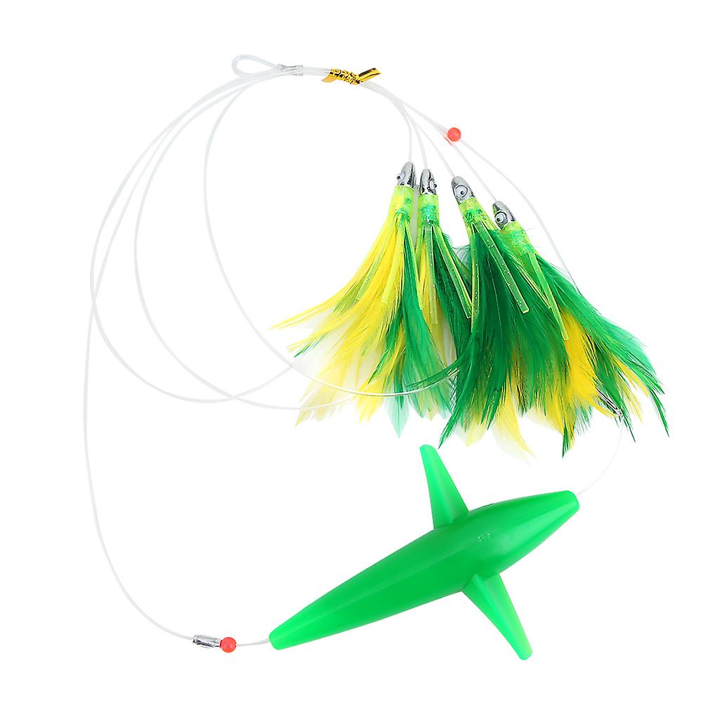 Leurre de pêche artificiel Schwertfisch Feather Tuna, accessoire pour gros leurre Baitgreen