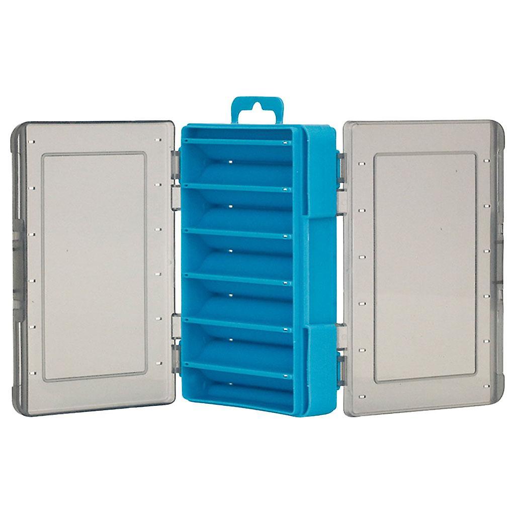 Fishing Tackle Box Clear Double Sided Jig Storage Container Organizer Green