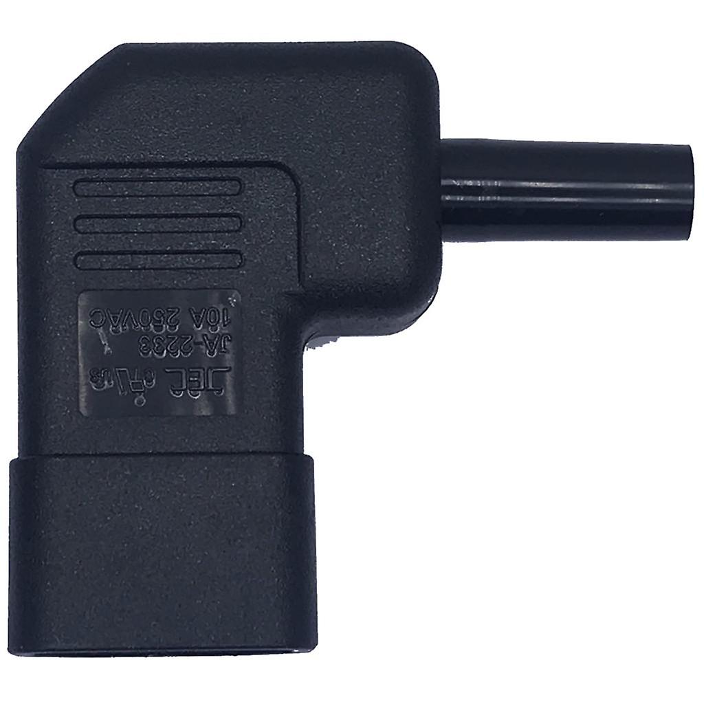 Rewirable AC Electrical Power Socket Side Right Angle Male Plug IEC320 C14